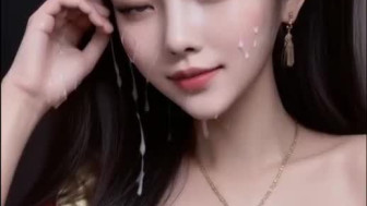 AI generated (animation) white asian dress (hanfu) sluts covered with jizz smiling embarrassingly
